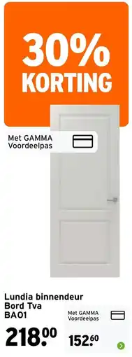 GAMMA Lundia binnendeur Bord Tva BA01 aanbieding