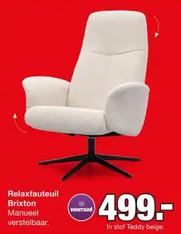 Budget Home Store Brixton Relaxfauteuil aanbieding