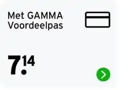 GAMMA gamma voordeelpas aanbieding