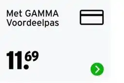 GAMMA Met GAMMA Voordeelpas aanbieding