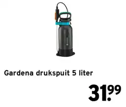 GAMMA Gardena drukspuit 5 liter aanbieding