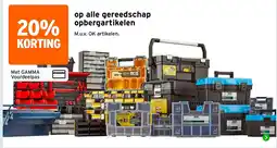 GAMMA Stanley gereedschap opbergartikelen aanbieding