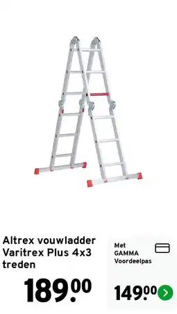 GAMMA Altrex varitrex plus 4x3 treden aanbieding