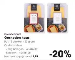 HANOS Graafs Goud Gesneden kaas aanbieding