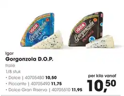 HANOS Igor Gorgonzola D.O.P. aanbieding