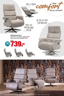 Budget Home Store Relaxfauteuil Faro aanbieding