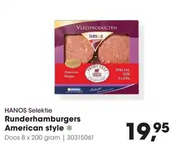 HANOS HANOS Runderhamburgers aanbieding
