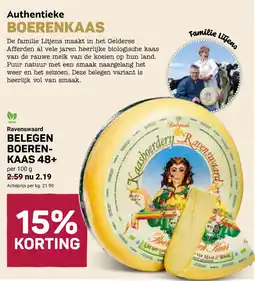 Ekoplaza Ravenswaard Belegen Boerenkaas 48+ aanbieding