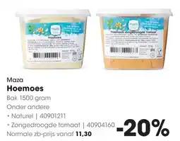 HANOS Maza Hoemoes aanbieding