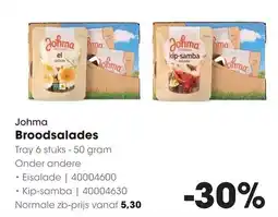 HANOS Johma Broodsalades aanbieding