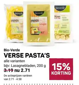 Ekoplaza Bio-Verde verse pasta's aanbieding