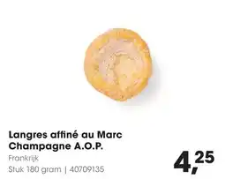 HANOS Langres affiné au Marc Champagne A.O.P. aanbieding