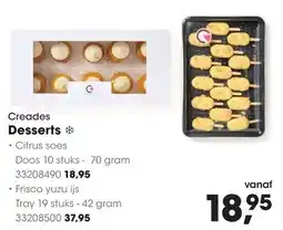 HANOS Creades Desserts aanbieding