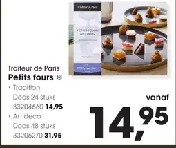 HANOS Traiteur de Paris Petits fours aanbieding
