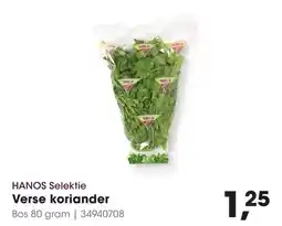 HANOS HANOS Selek tie Verse koriander aanbieding