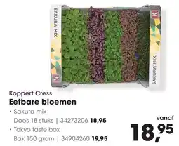 HANOS Koppert Cress Eetbare bloemen aanbieding