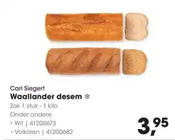 HANOS Carl Siegert Waallander desem aanbieding