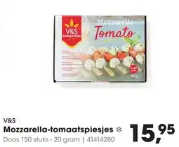 HANOS V&S Mozzarella-tomaat spiesjes aanbieding