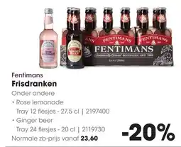 HANOS Fentimans Frisdranken aanbieding