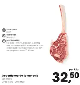 HANOS Geportioneerde Tomahawk aanbieding