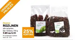 Ekoplaza Ekoplaza rozijnen aanbieding