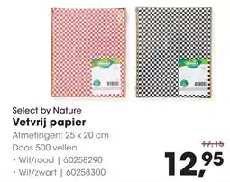 HANOS Select by Nature Vetvrij papier aanbieding