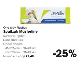 HANOS One Way Plastics Spuitzak Masterline aanbieding