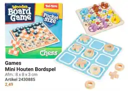 Lobbes Toi-Toys Mini Houten Bordspel aanbieding