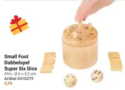 Lobbes Small Foot Dobbelspel Super Six Dice aanbieding