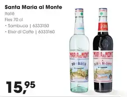 HANOS Santa Maria al Monte Sambuca | 6333150 Elixir di Caffè | 6333160 aanbieding