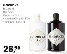 HANOS Hendrick's Engeland aanbieding