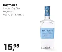 HANOS Hayman's London Dry Gin aanbieding