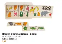 Lobbes Houten Domino Dieren aanbieding