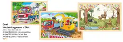 Lobbes Goki Houten Legpuzzel - 24st. aanbieding