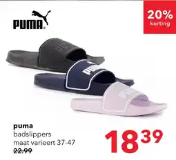 Scapino puma badslippers aanbieding