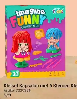 Lobbes Kleiset Kapsalon met 6 Kleuren Klei aanbieding