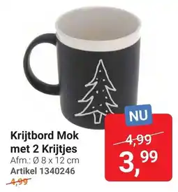 Lobbes Krijtbord Mok aanbieding