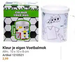 Lobbes Kleur Je Eigen Voetbalmok aanbieding