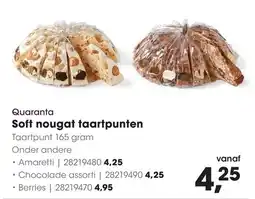 HANOS Quaranta Soft nougat taartpunten aanbieding