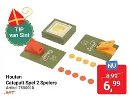 Lobbes Houten Catapult Spel 2 Spelers aanbieding