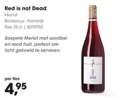 HANOS Red is not Dead Merlot aanbieding