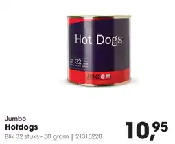 HANOS Jumbo Hotdogs aanbieding
