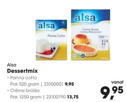 HANOS Alsa Dessertmix aanbieding