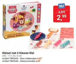 Lobbes magic dough Kleiset met 4 Kleuren Klei aanbieding