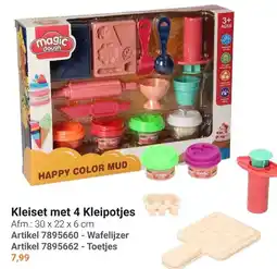 Lobbes magic dough Kleiset met 4 Kleipotjes aanbieding