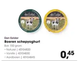 HANOS Den Elder Boeren schepyoghurt aanbieding