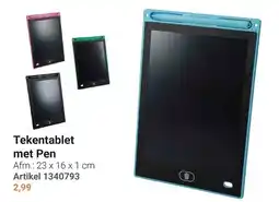 Lobbes Tekentablet met Pen aanbieding