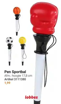 Lobbes lobbes pen sportbal aanbieding