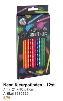 Lobbes Moxy Neon Kleurpotloden aanbieding