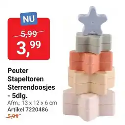 Lobbes Peuter Stapeltoren Sterrendoosjes aanbieding